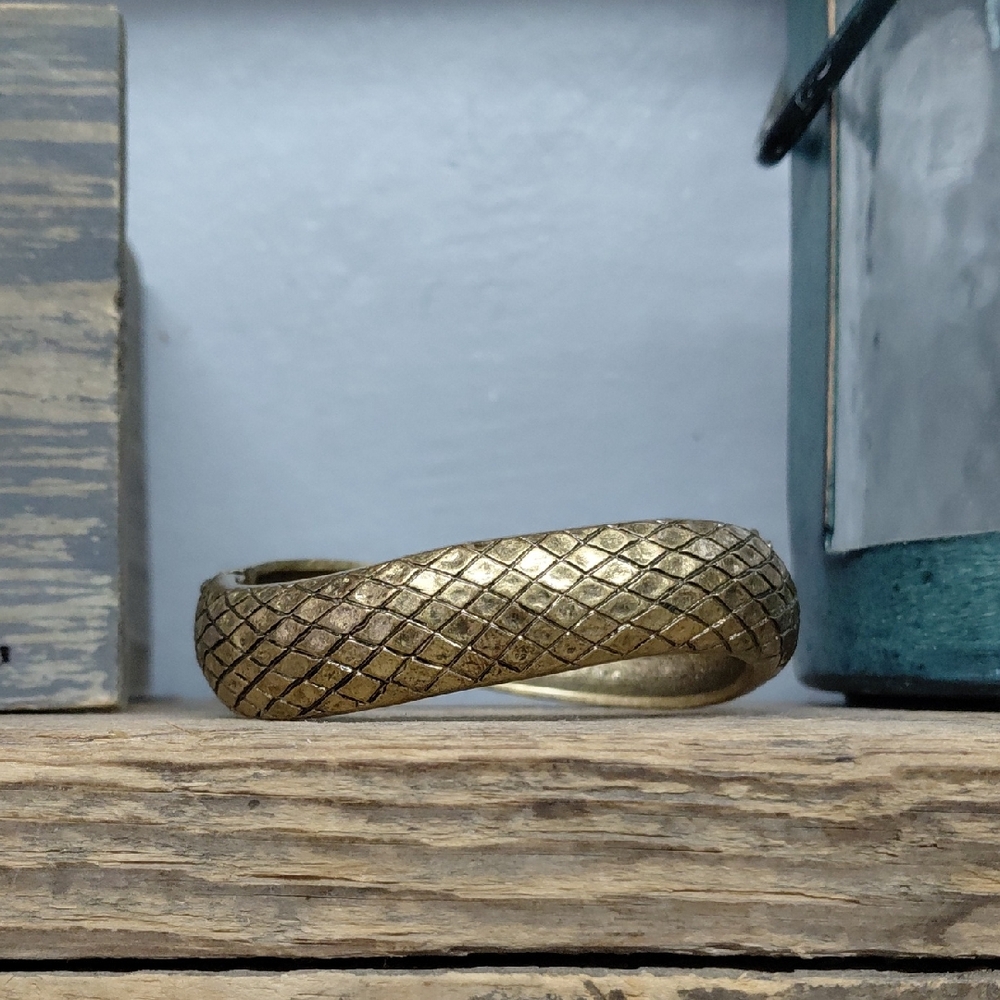 Vintage Lia Sophia Embossed Snake Skin Textured Bracelet